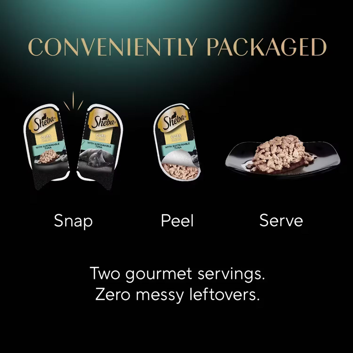 Sheba Perfect Portions Wet Cat Food Tuna & Seafood Entrée – 2.6 oz – 24 Pack