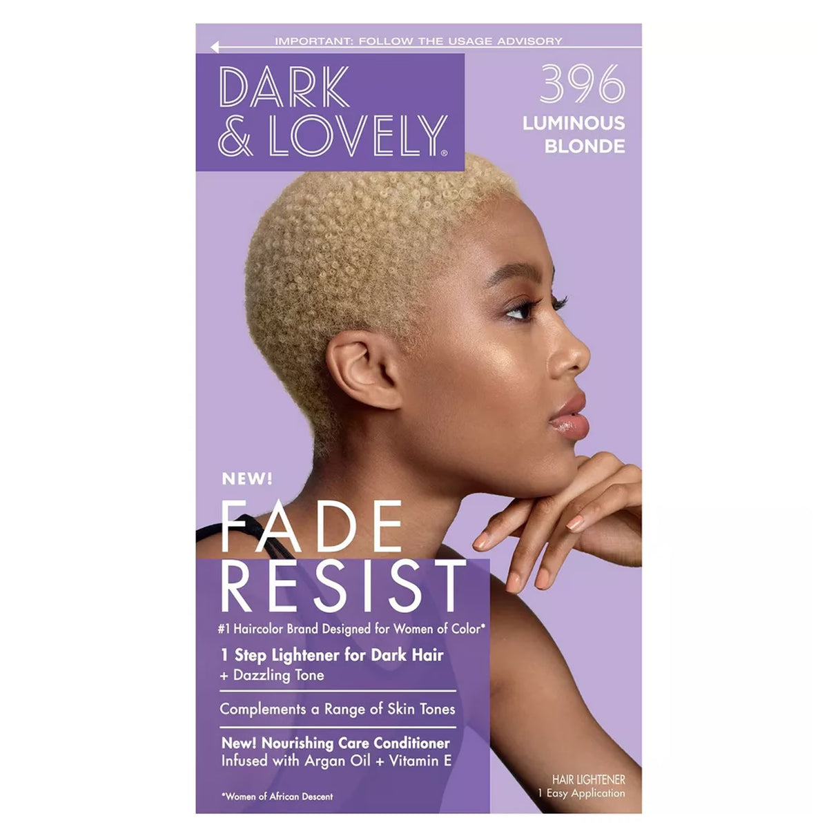 Dark & Lovely Hair Color, #396 Luminous Blonde - 12 Pack