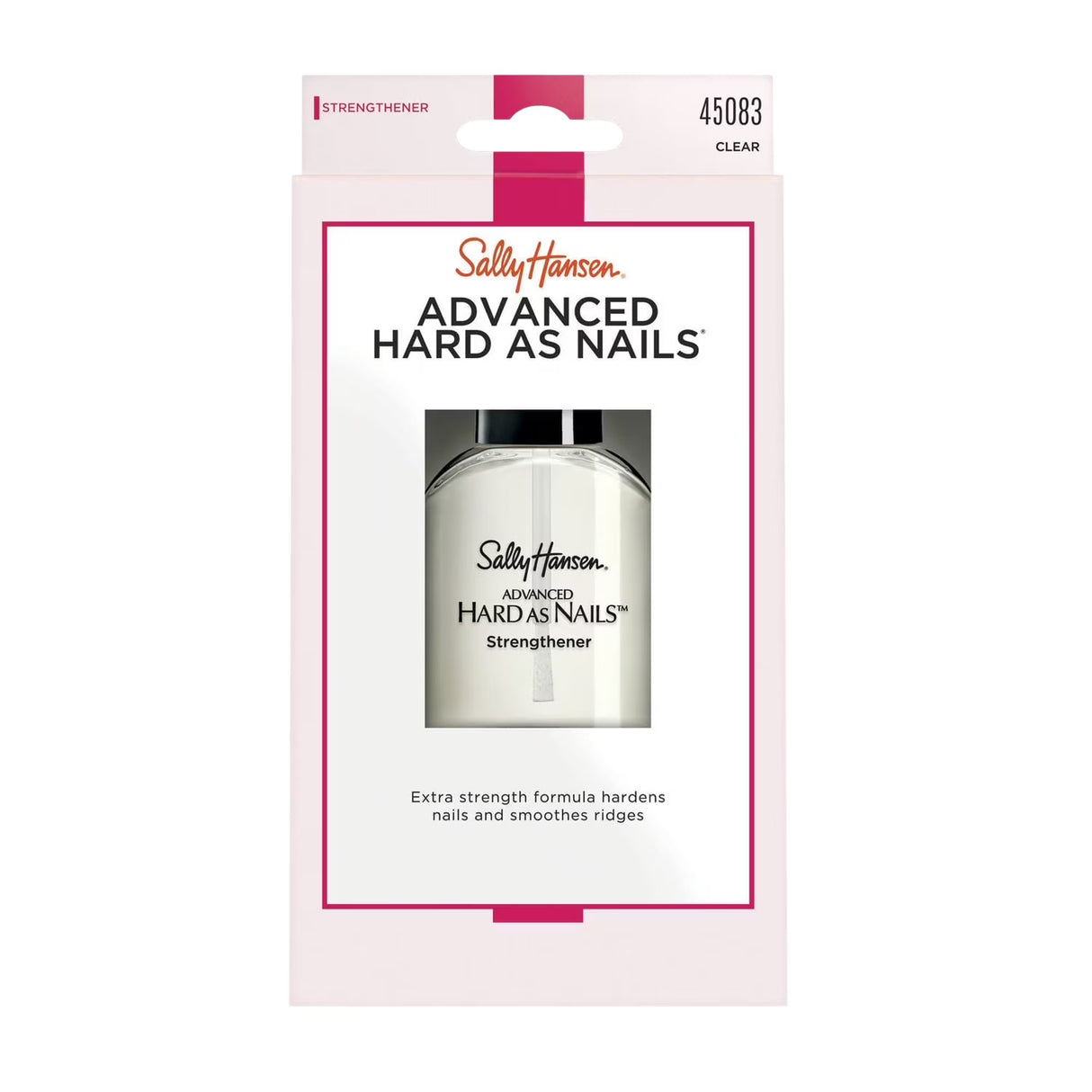 Sally Hansen Advanced Hard As Nails Strengthening Top Coat Clear High-Shine - 0.45 oz- 48 Pack