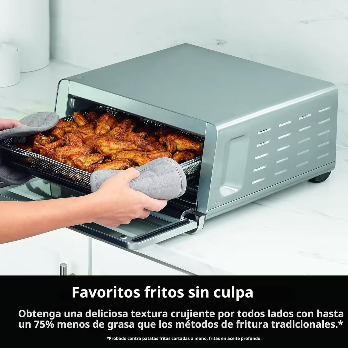 Ninja Flip Air Fryer Toaster Oven Combo (8-in-1) – Stainless Steel, 1800W, SP151