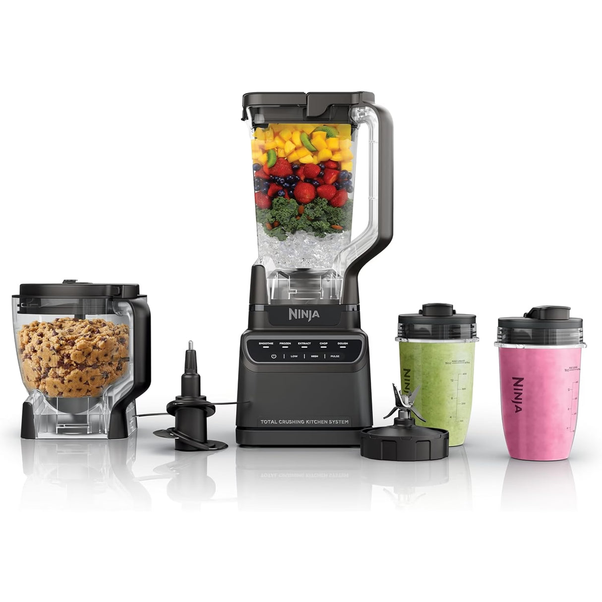 Ninja Total Crushing Kitchen System – 1200W Blender, 72oz Pitcher, 8-Cup Processor