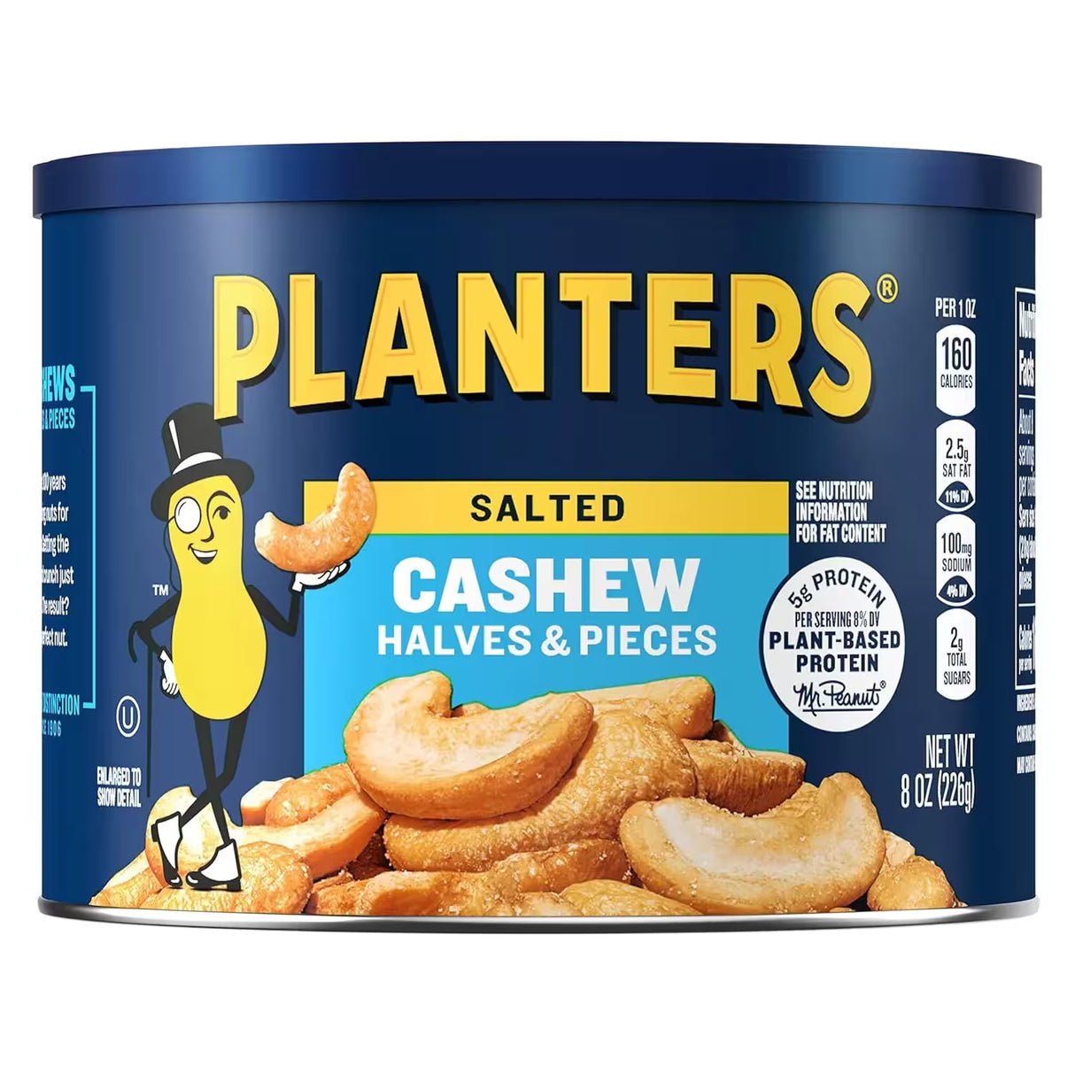 Planters - Cashew Halves and Pieces Sea Salt - 8 oz - 12 Pack