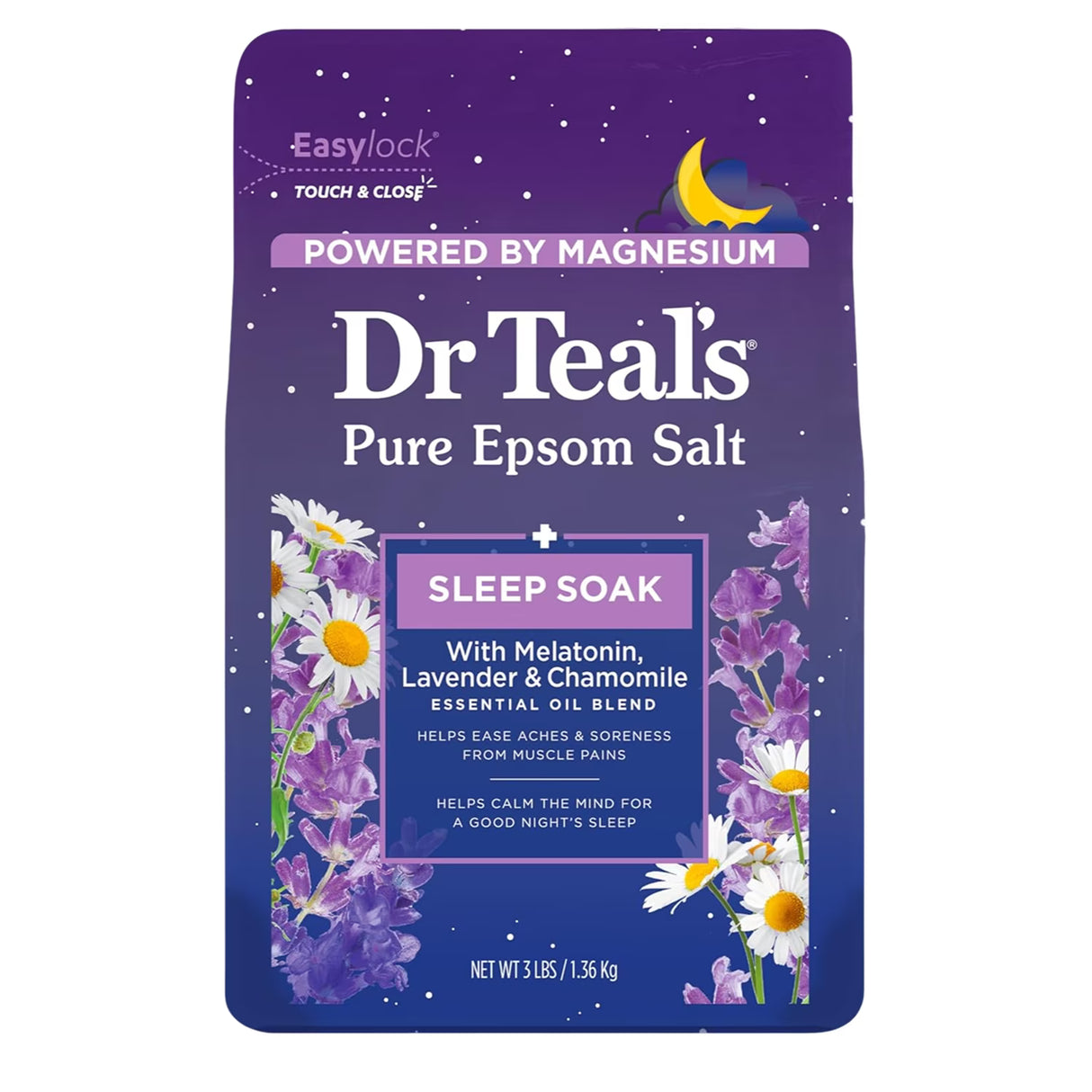 Dr Teal’s Melatonin Epsom Salt - 48oz - 4 Pack