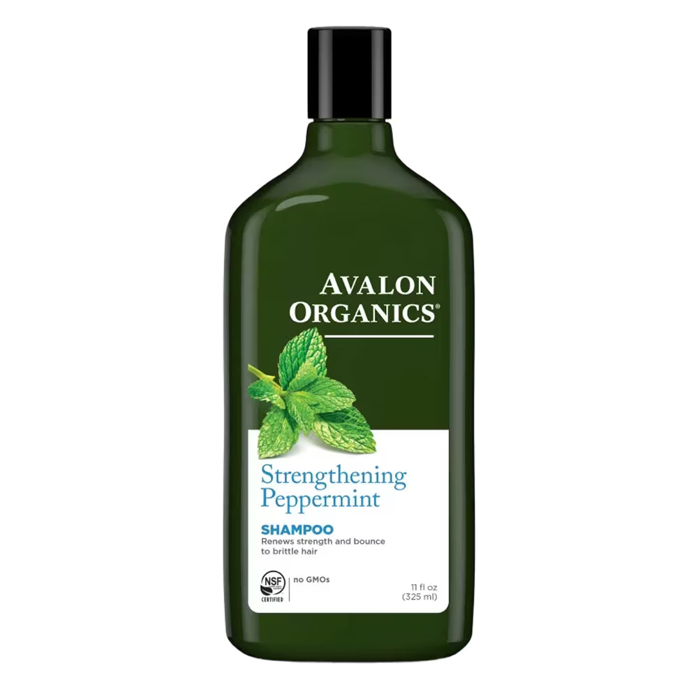 Avalon - Organics Shampoo Strengthening Peppermint 11 Fl. oz - 6 Pack