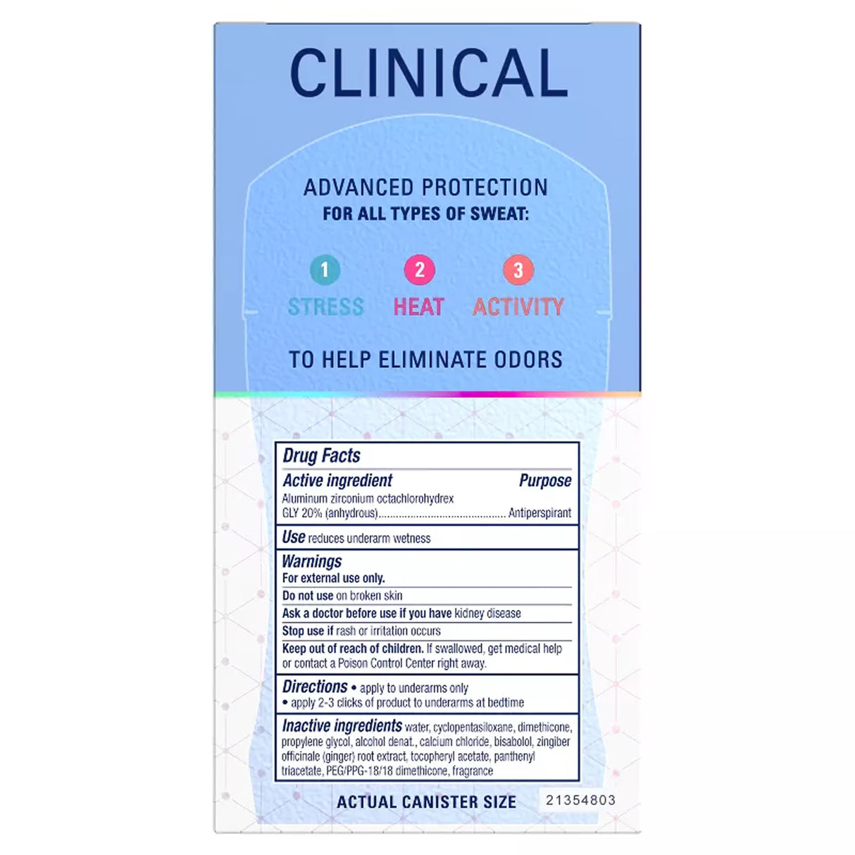 Secret Clinical Strength Completely Clean Clear Gel, 1.6oz - 12 Pack