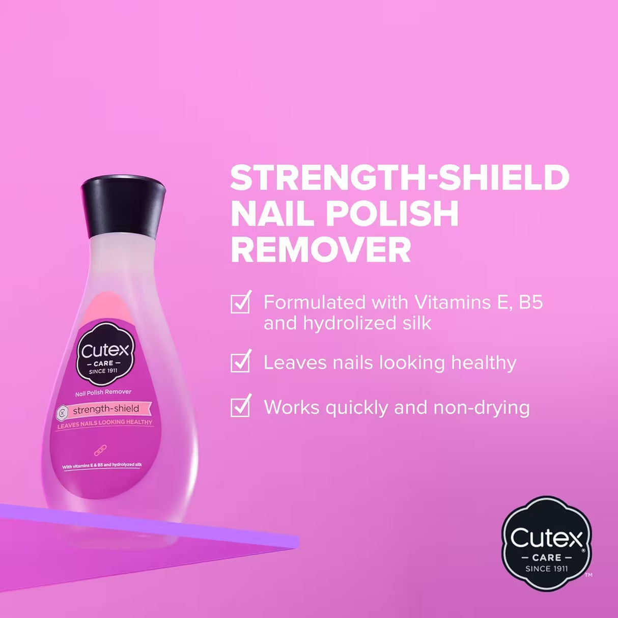 Cutex Ultra-Caring Nail Polish Remover – 6.7 oz – 36 Pack
