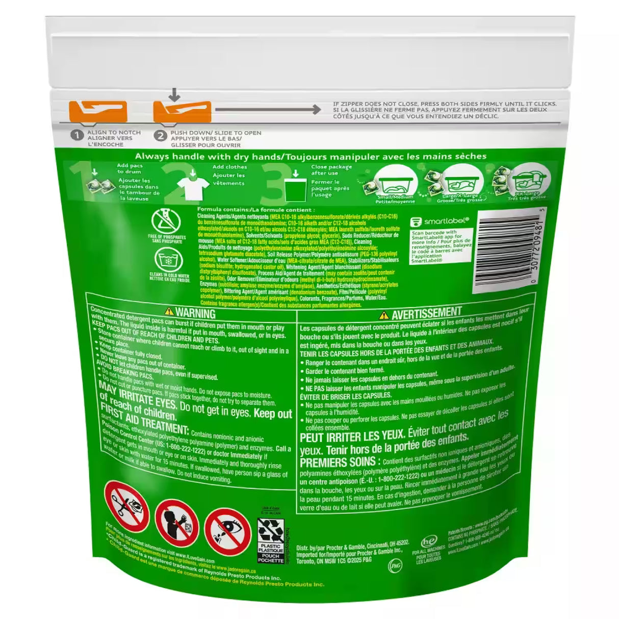 Gain Flings! Laundry Detergent Pods – 31 Count – 4 Pack