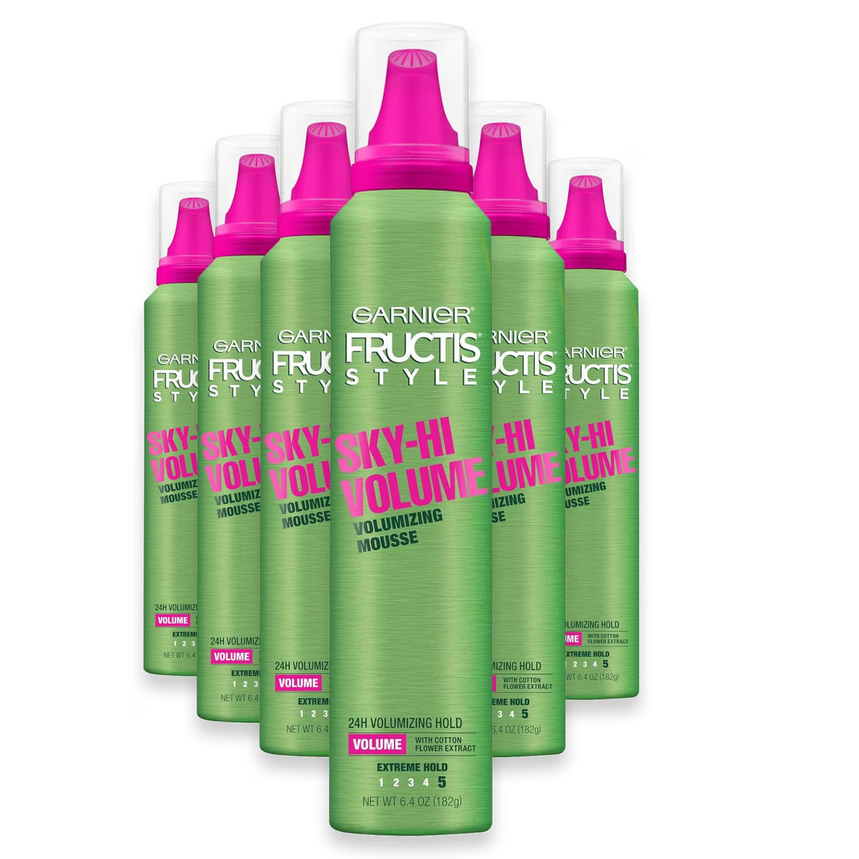 Garnier Fructis Sky-Hi Volume Mousse - 6.4 oz - 6 Pack