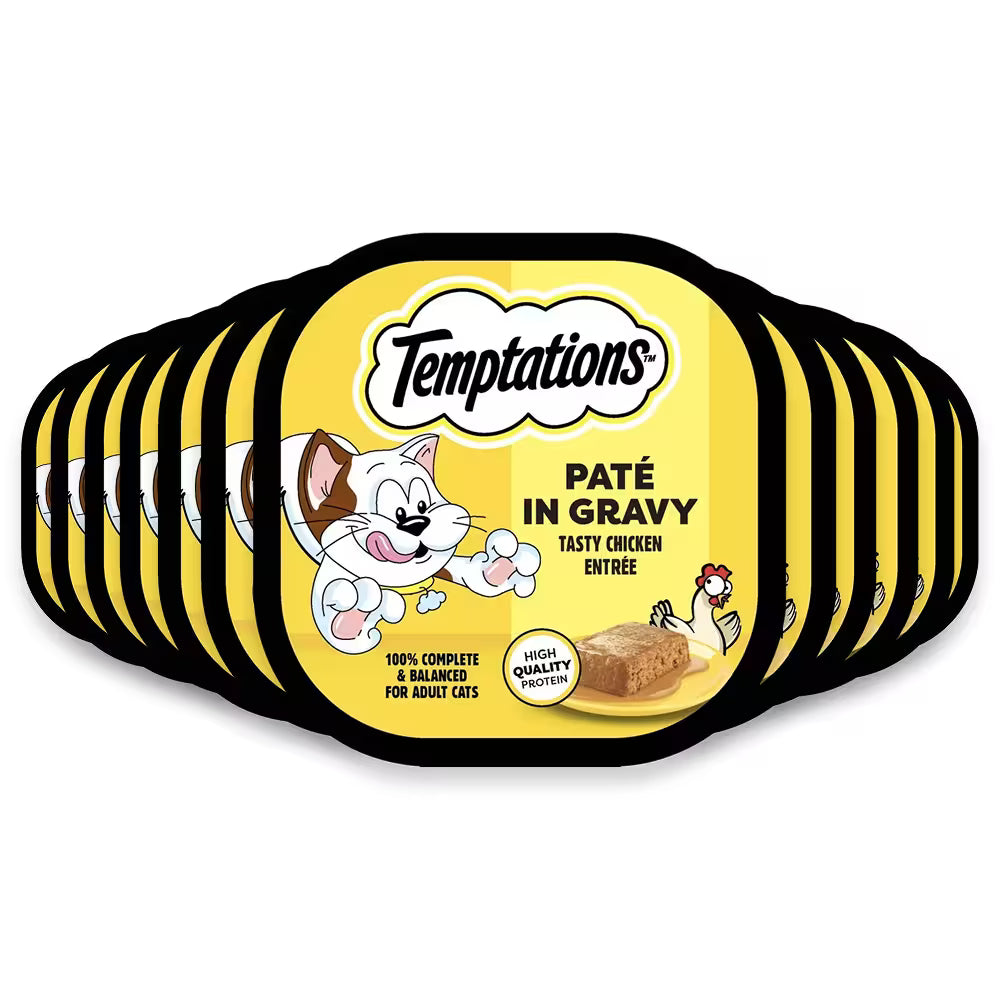 Temptations Wet Cat Food Paté Chicken – 3.5 oz – 24 Pack