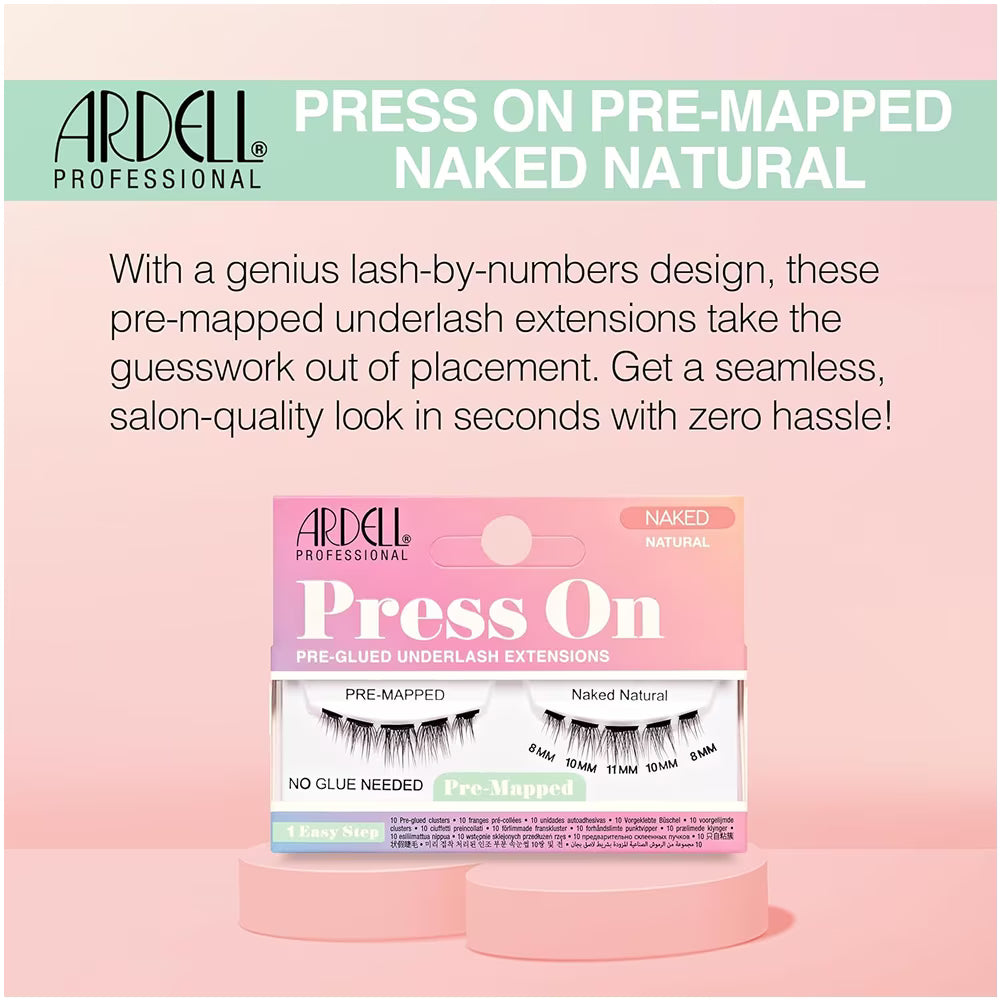 Ardell Press On Pre-Mapped Naked Natural - 72 Pack