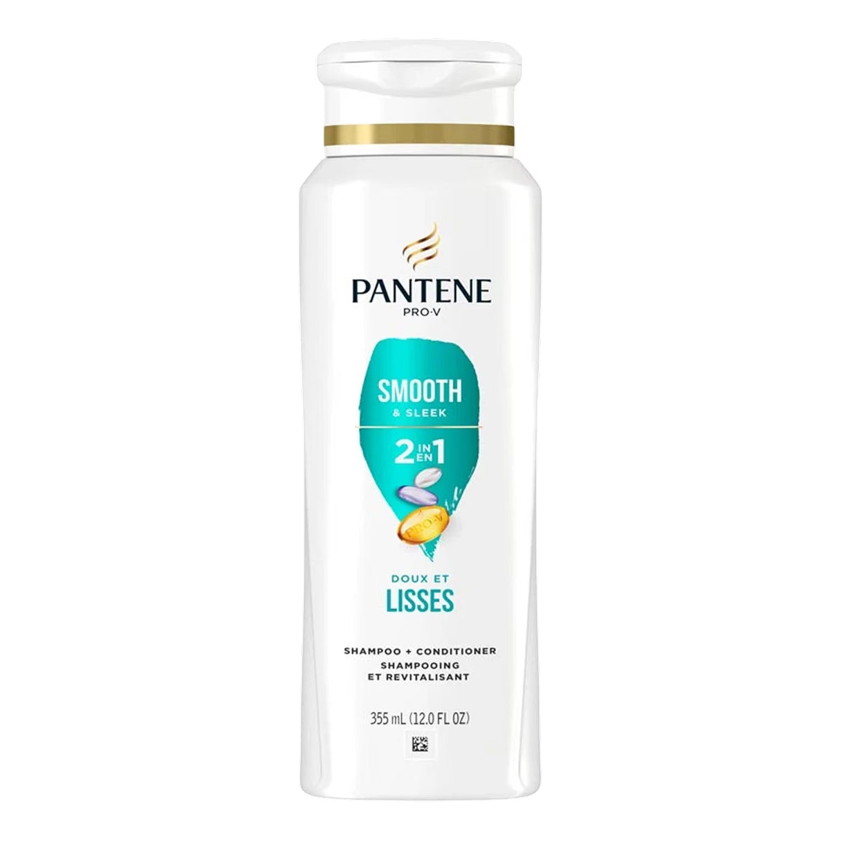 Pantene Pro-V Smooth and Sleek 2-in-1 Shampoo & Conditioner - 12 oz - 6 Pack