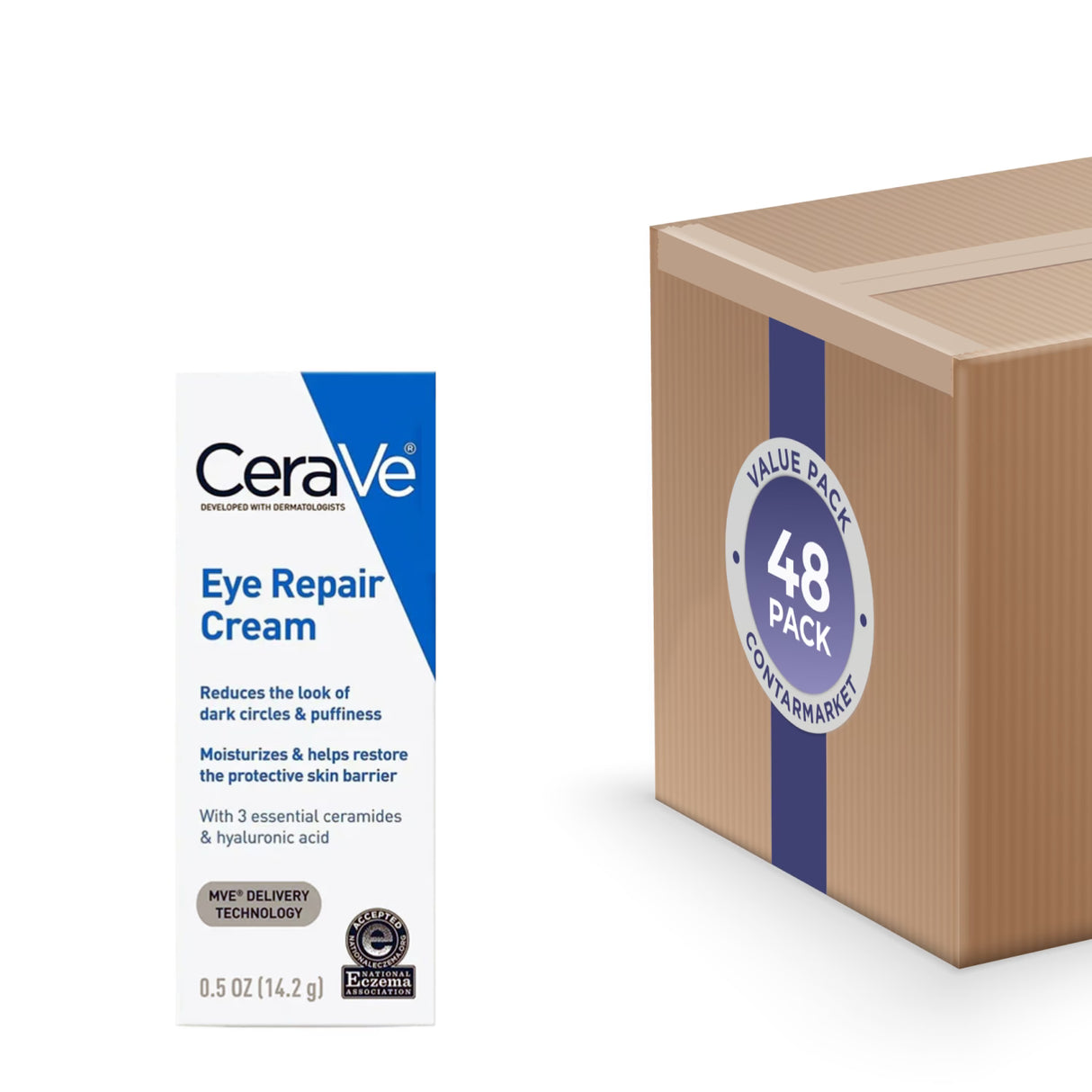CeraVe Eye Repair Cream – 0.5 oz – 48 Pack