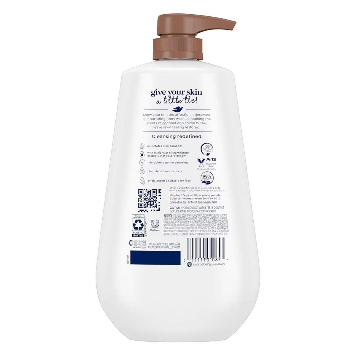 Dove Restoring Coconut & Cocoa Butter Moisturizing Body Wash - 30.6 oz - 3 Pack