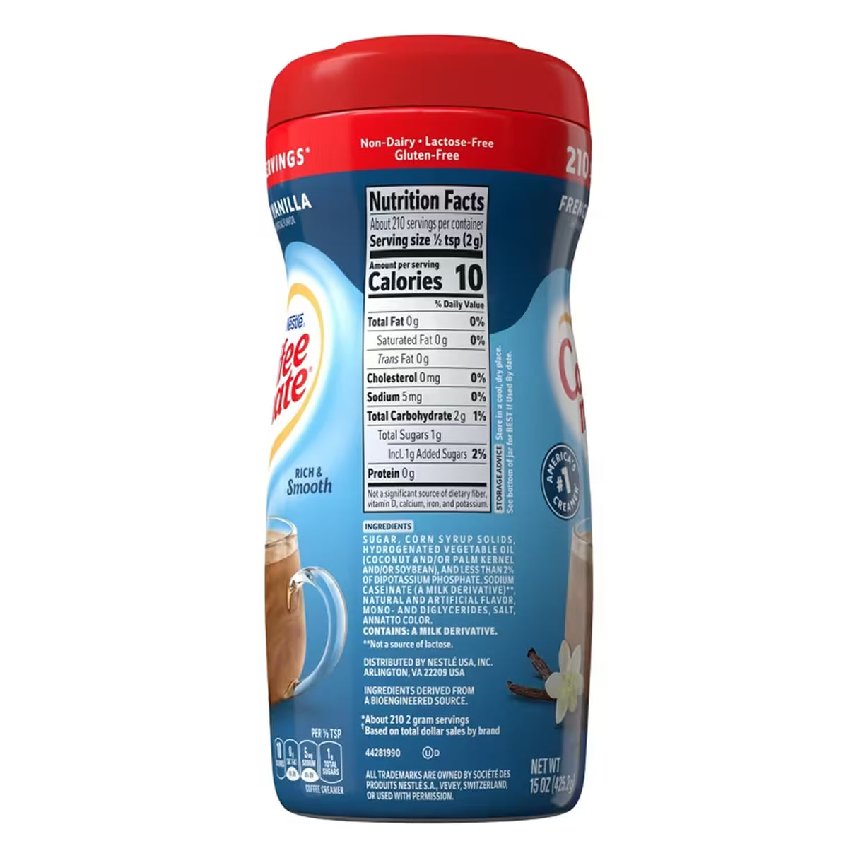 Nestlé Coffee-mate French Vanilla Powdered Coffee Creamer – 15 oz – 6 Pack