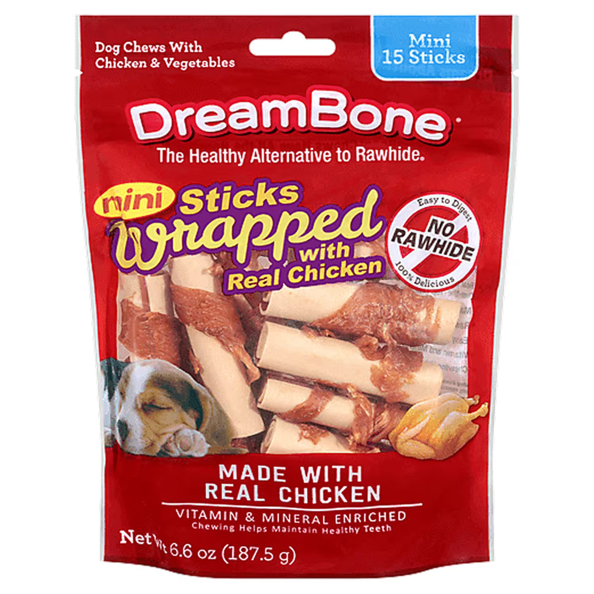 DreamBone Chicken Wrapped Chews – 6.6 oz – 24 Pack
