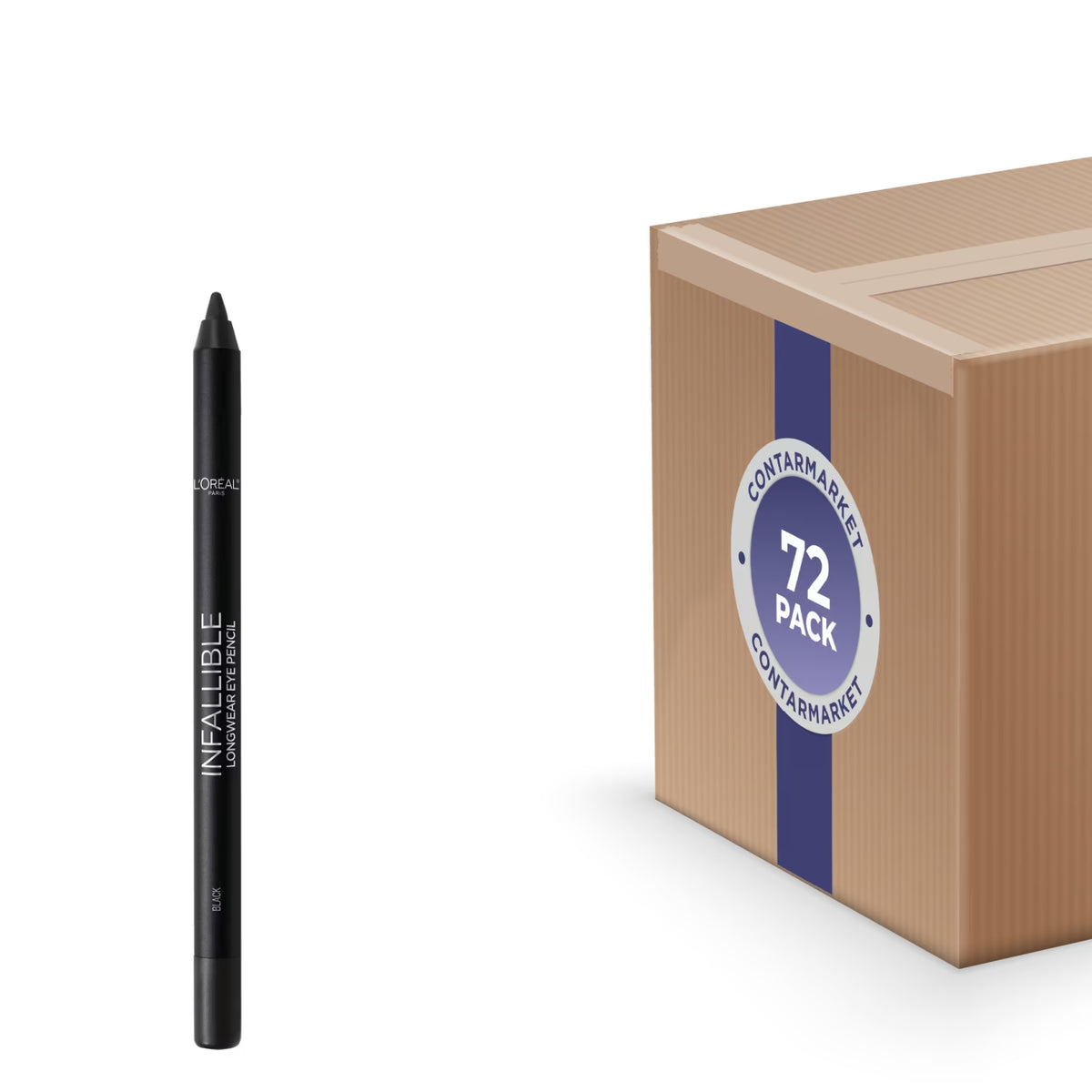 L'Oréal Paris Infallible Pro-Last Waterproof Pencil Eyeliner Black - 72 Pack