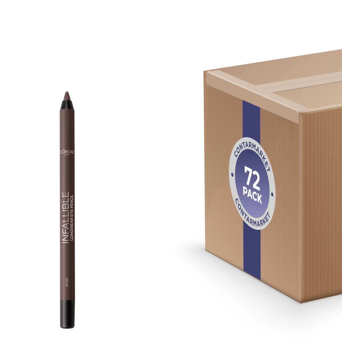 L'Oréal Paris Infallible Pro-Last Waterproof Pencil Eyeliner Brown - 72 Pack
