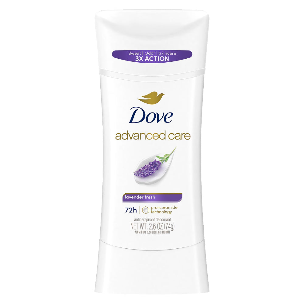 Dove Advanced Care Lavender Fresh Deodorant Stick - 2.6oz - 12 Pack