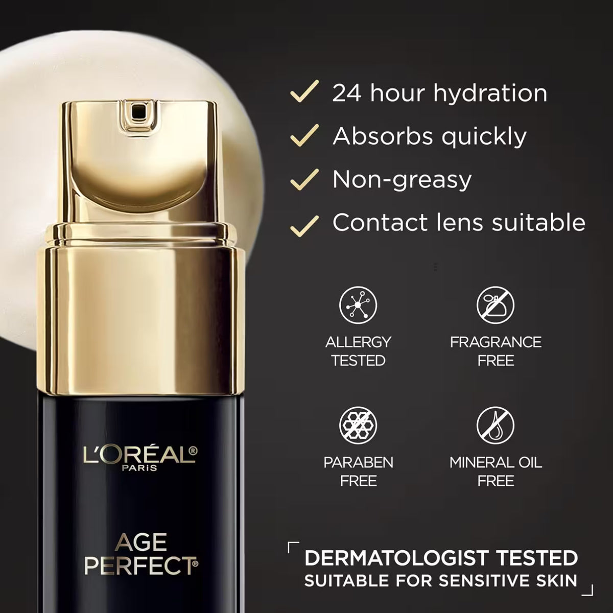L'Oréal Paris Age Perfect Cell Renewal Anti-Aging Eye Cream with Vitamin E & Antioxidants 0.5 oz - 24 Pack