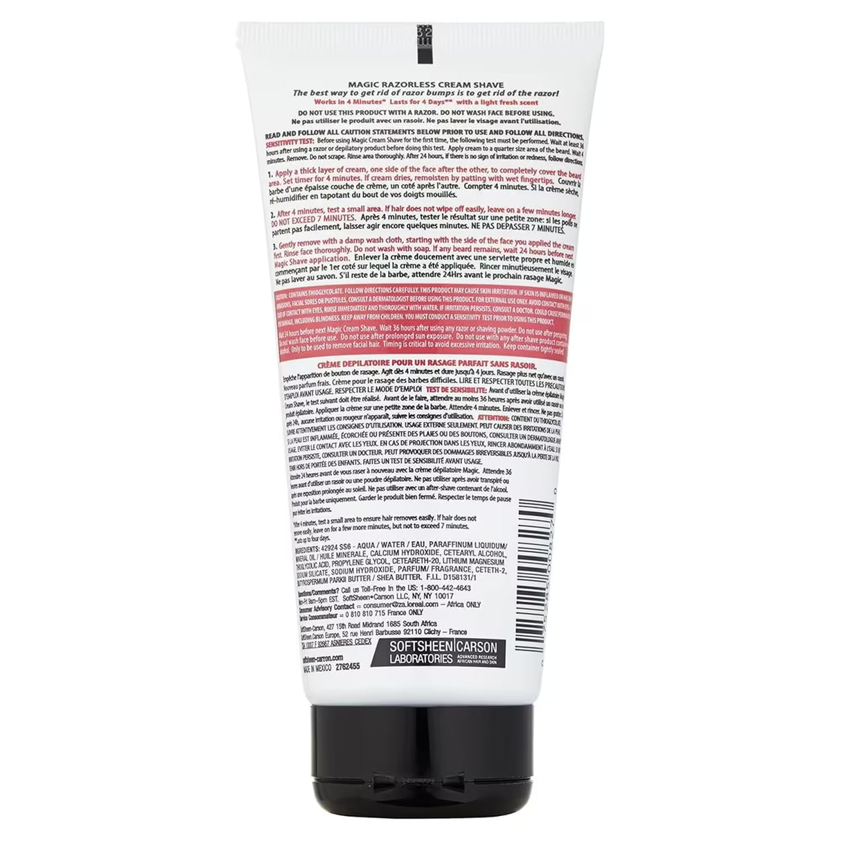 Magic Shave Razorless Cream Shave Extra Strength - 6 oz - 6 Pack