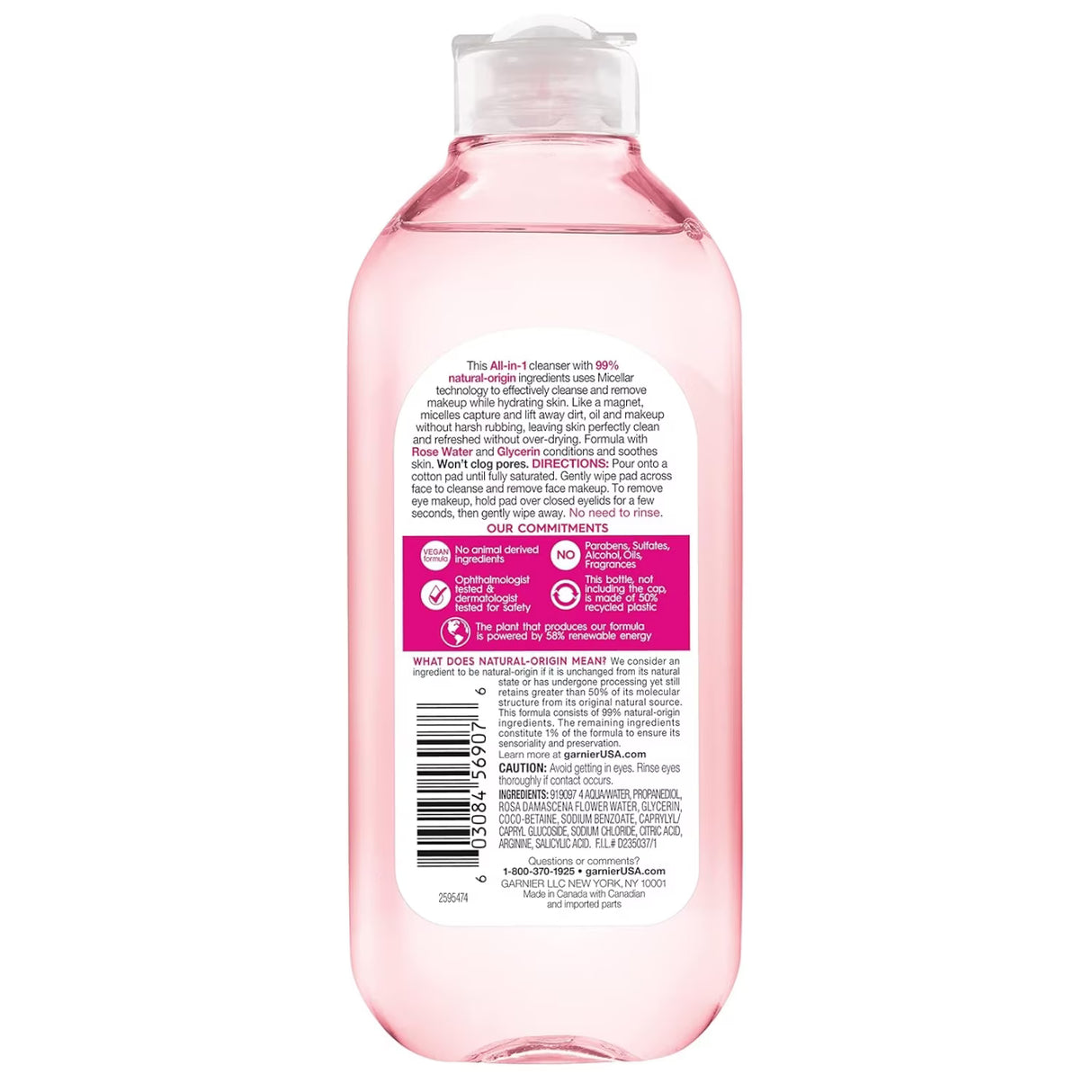 Garnier SkinActive Micellar Rose Water - 13.5 oz - 12 Pack