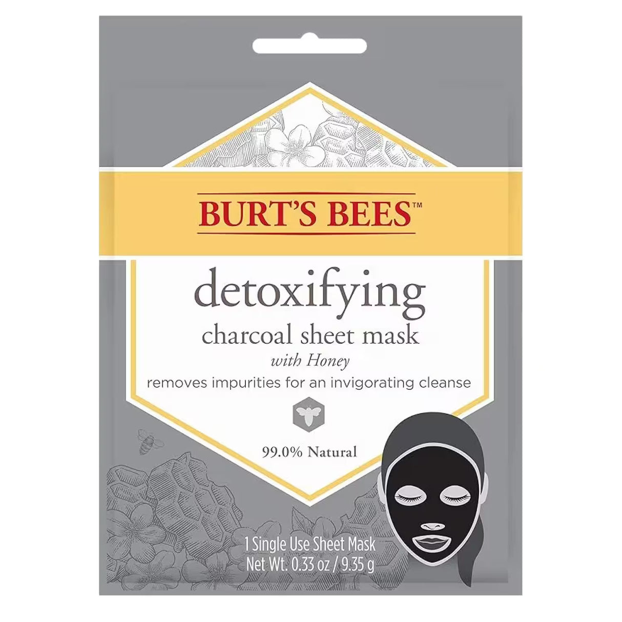 Burt's Bees Detoxifying Charcoal Sheet Mask – Single Use – 48 Pack