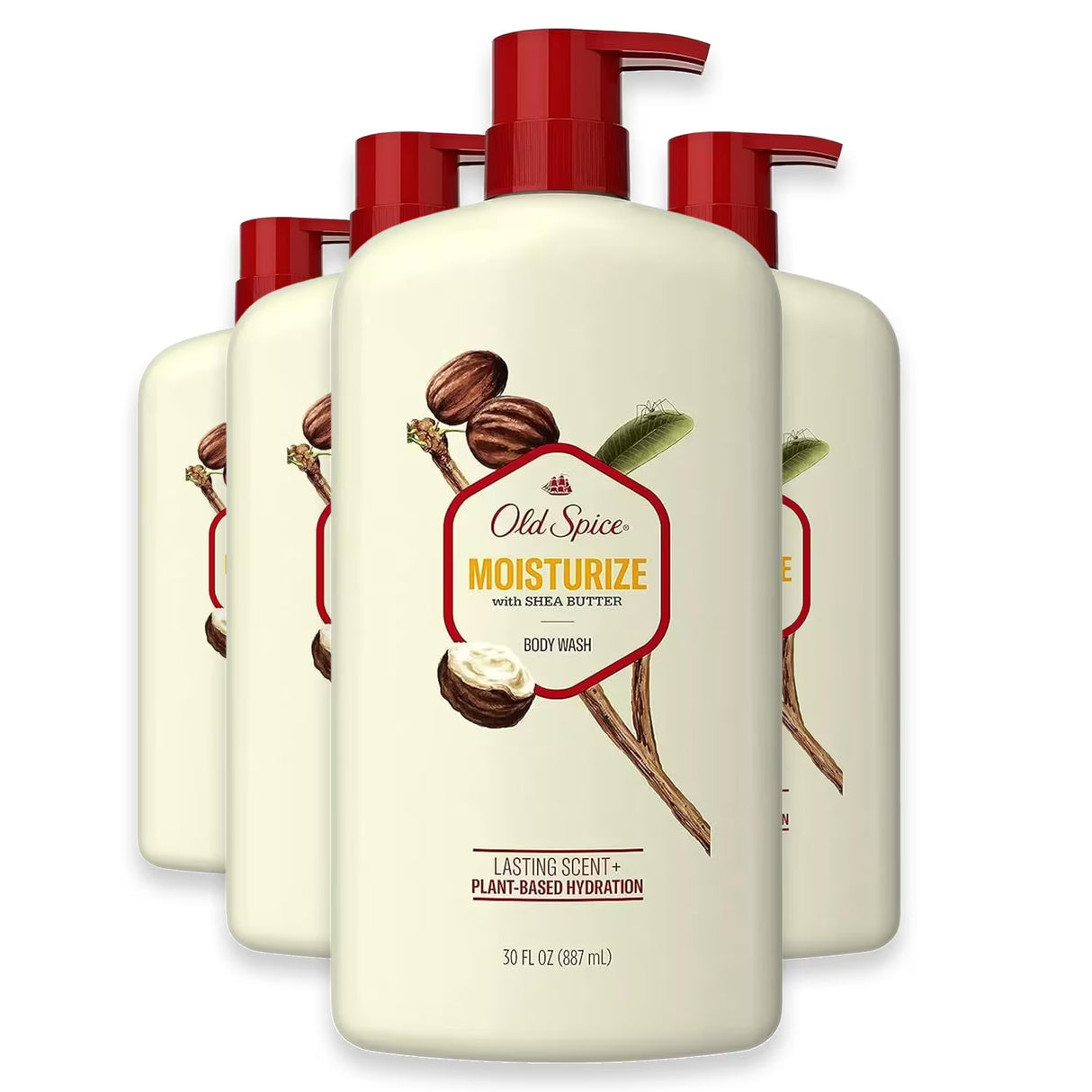 Old Spice Shea Butter Body Wash - 30 oz - 4 Pack