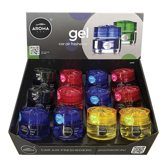 Aroma Gel Car Air Fresheners – Assorted Fragrances – 12 Unit Display - 681363c0dba2e5621ae6fd38_aroma-gel_1756926595399.jp...