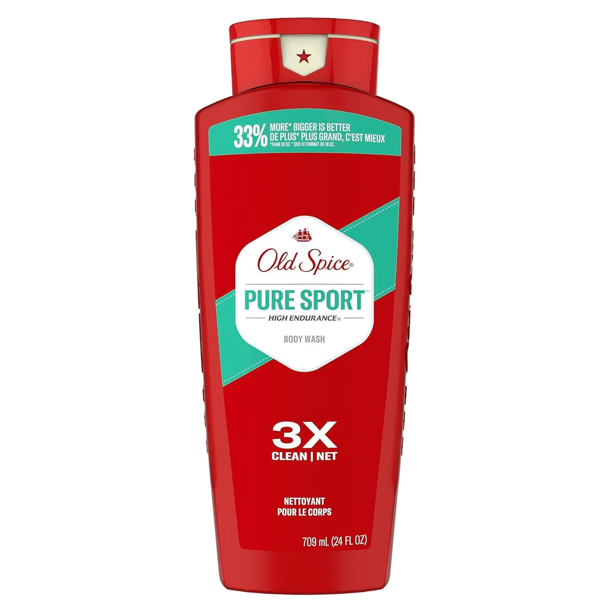 Old Spice High Endurance Pure Sport Body Wash, 24 oz - 4 Pack