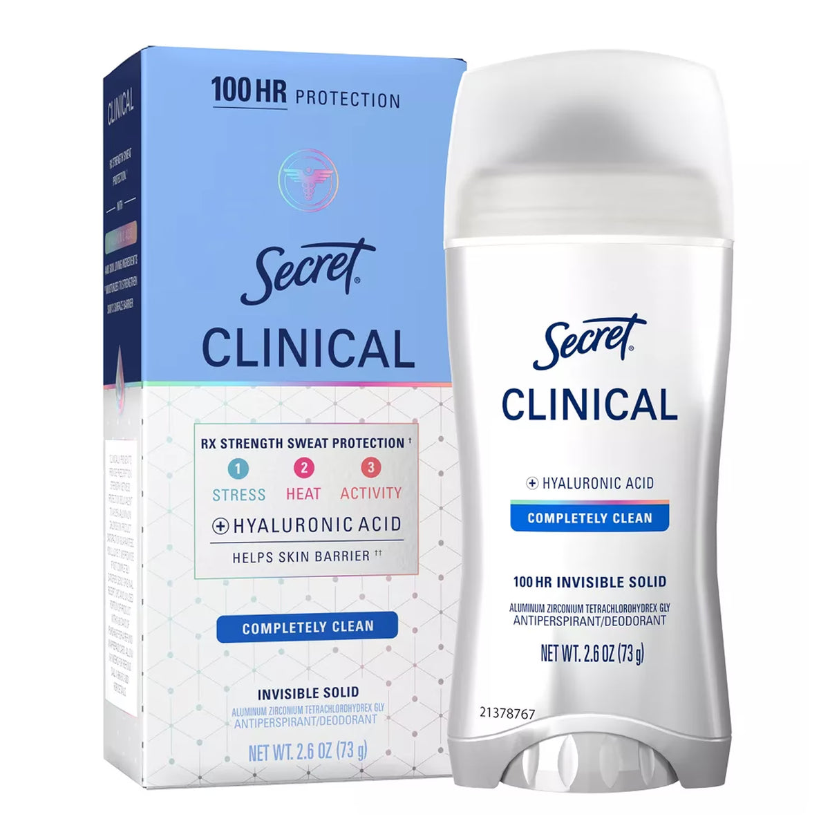 Secret Clinical Strength Invisible Solid Clean - 2.6oz - 12 Pack