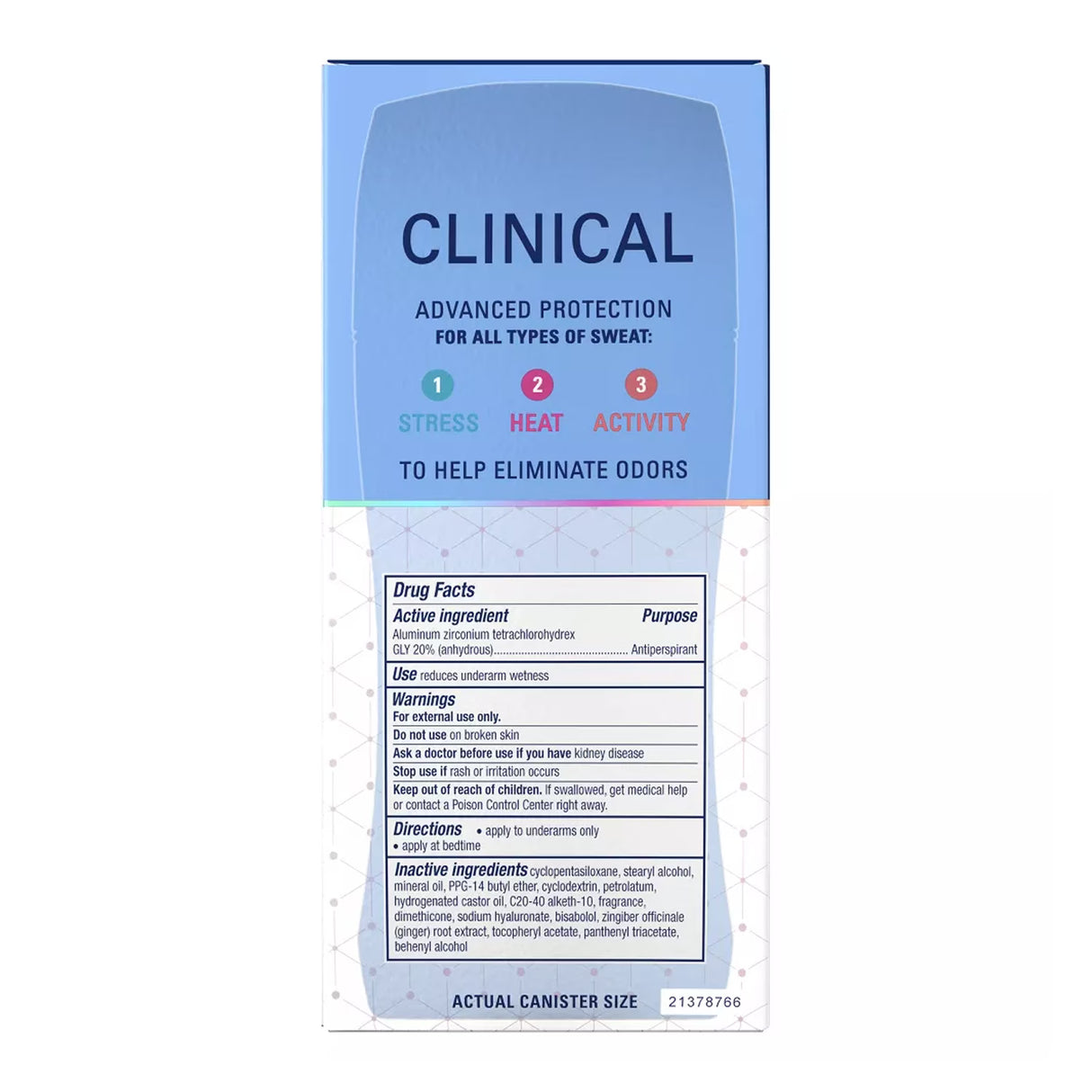Secret Clinical Strength Invisible Solid Clean - 2.6oz - 12 Pack