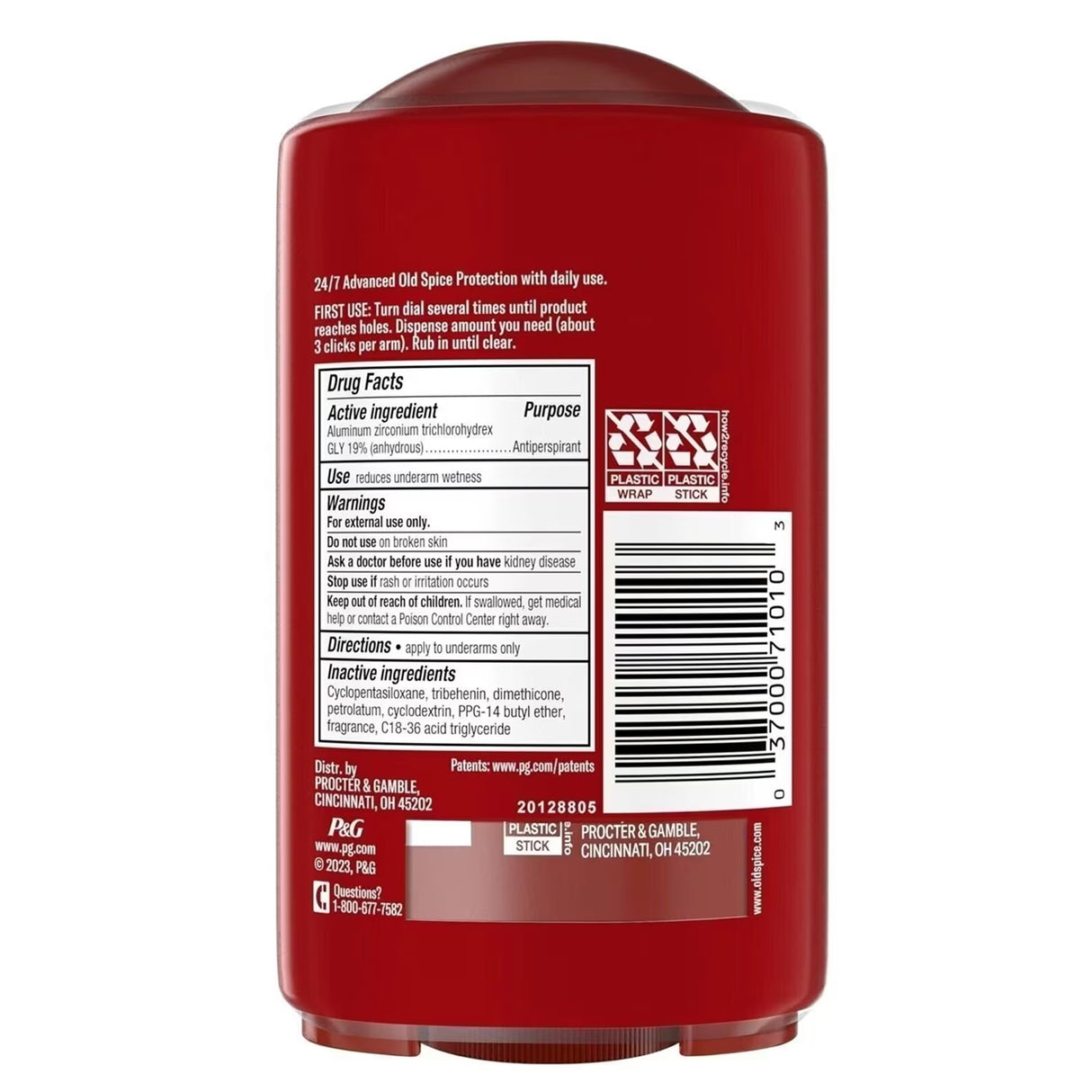 Old Spice Sweat Defense Swagger Soft Solid Antiperspirant Deodorant, 2.6 oz - Twin Pack - 6 Pack