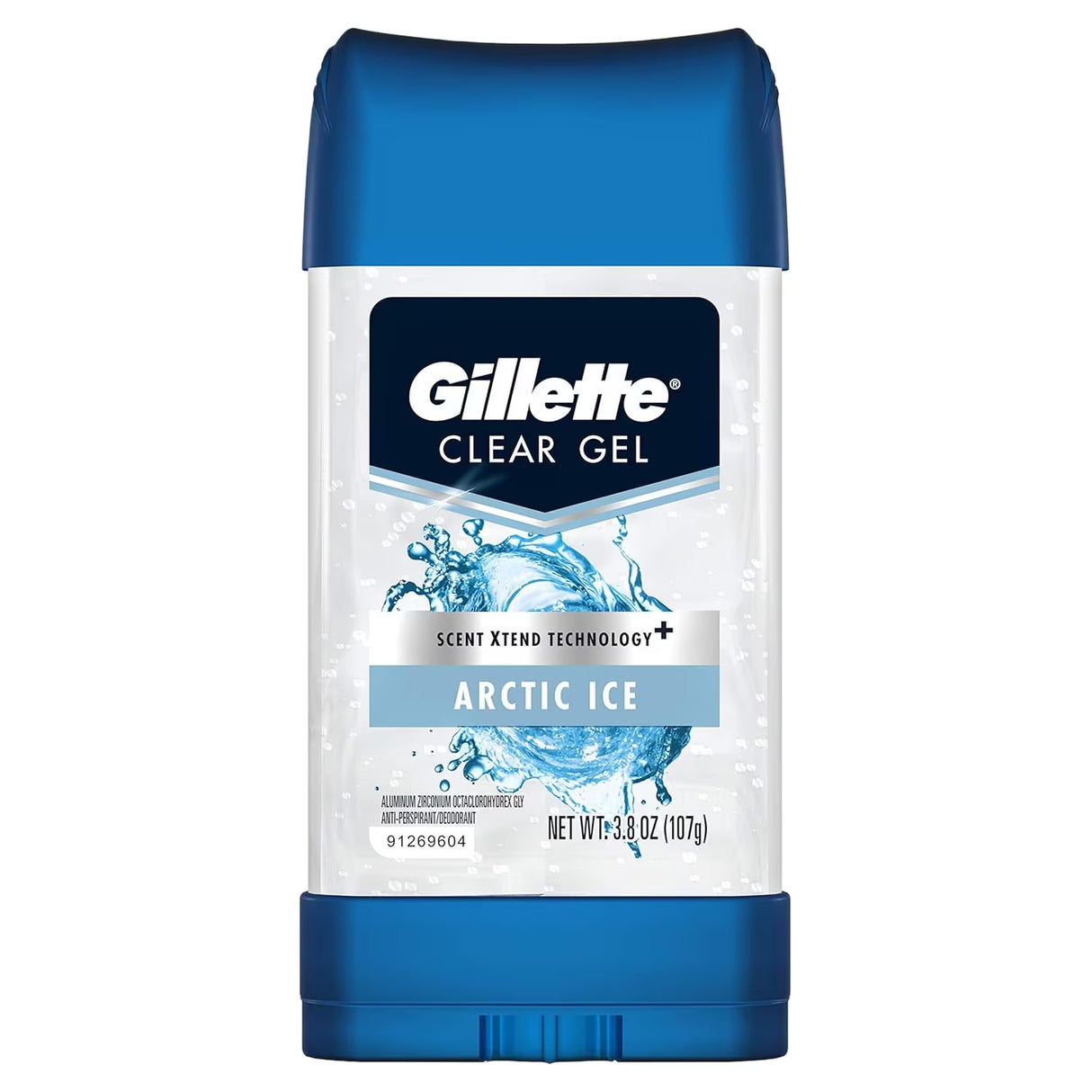 Gillette Clear Gel Antiperspirant Deodorant, Arctic Ice, 3.8 oz - 12 Pack
