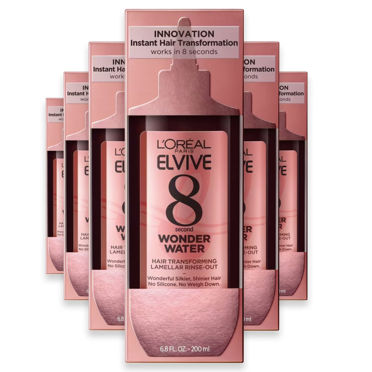 L'Oréal Paris Elvive 8 Second Wonder Water Hair Treatment, 6.8 oz - 6 Pack