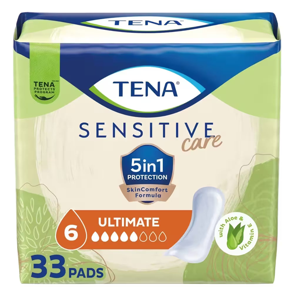 TENA Ultimate Regular Female Incontinence Pads – 33 Count – 3 Pack