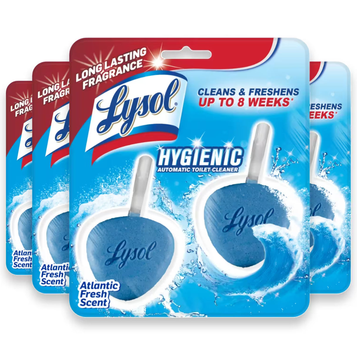 Lysol Bowl No-Mess Ocean Fresh, 2 ct – 4 Pack