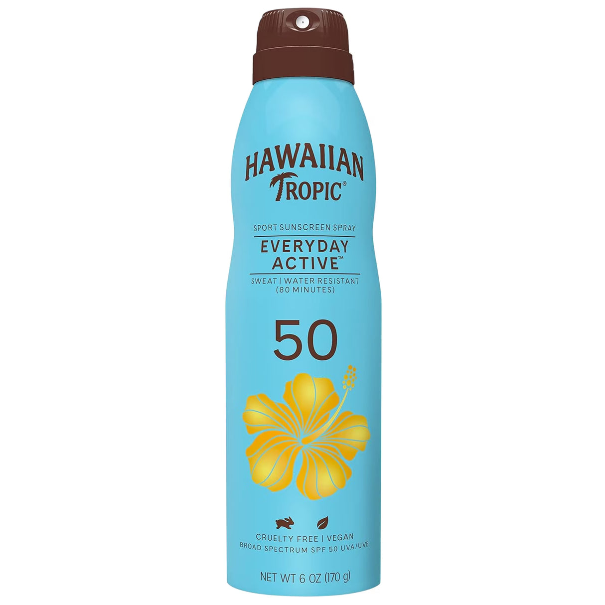 Hawaiian Tropic Island Sport Sunscreen Spray SPF50, 6oz - 12 Pack