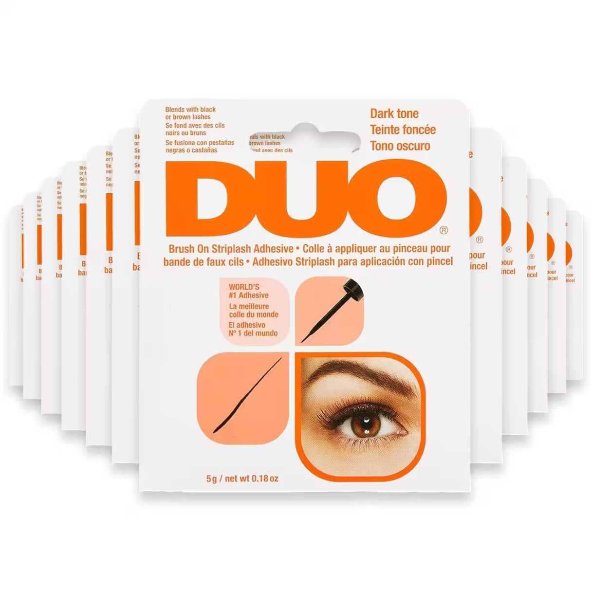 DUO Brush-On Lash Adhesive Dark Tone – 0.18 oz – 36 Pack