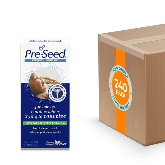 Pre-Seed - Fertility Lubricant, for Use by Couples Trying to Conceive - 1.4 Oz Tube - 9 Applicators Each - 240 Packs | Pre...