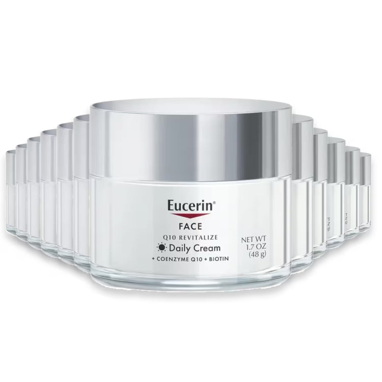 Eucerin Q10 Anti-Wrinkle Revitalize Daily Cream - 1.7 oz - 12 Pack
