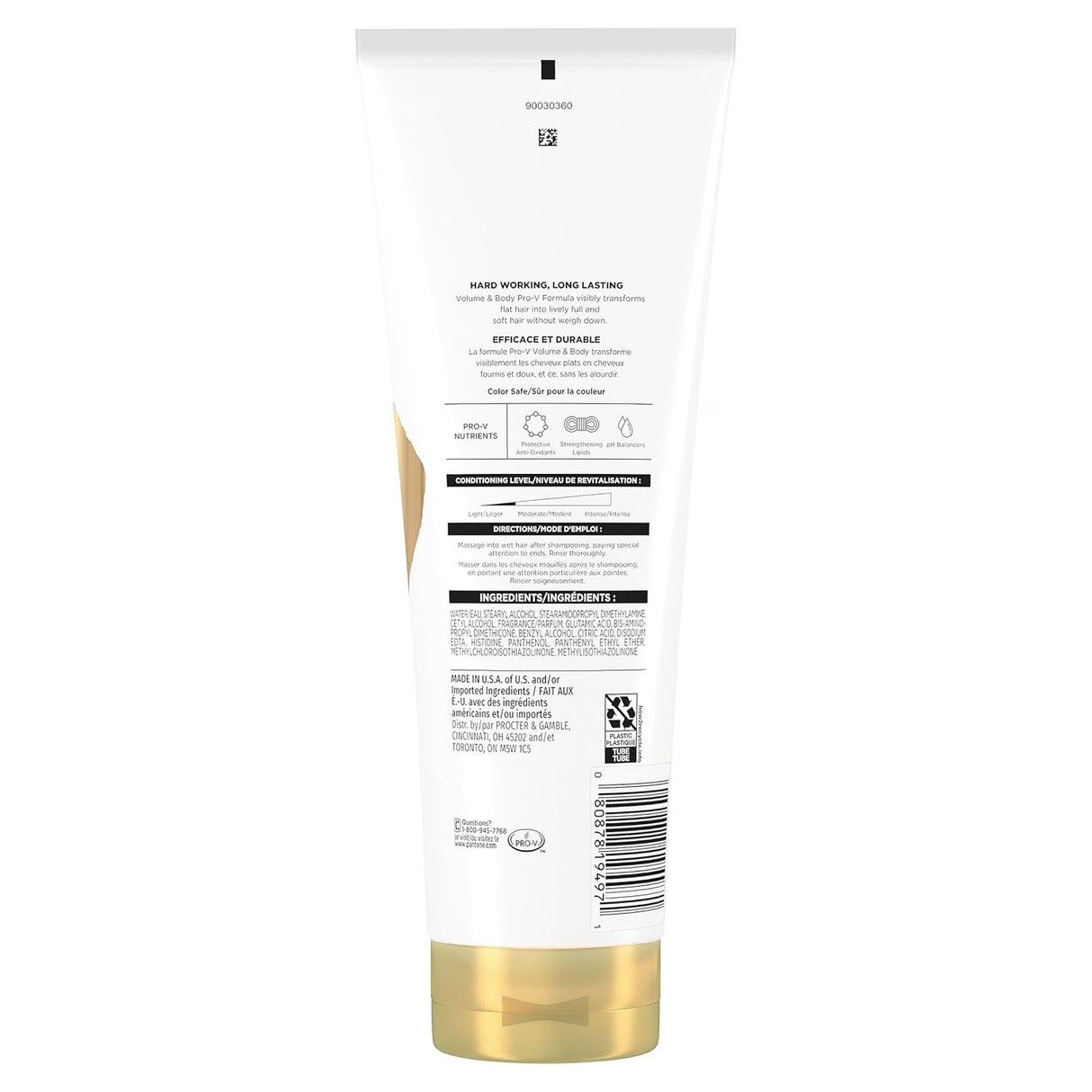 Pantene Pro-V Volume & Body Conditioner - 10.4 oz - 12 Pack