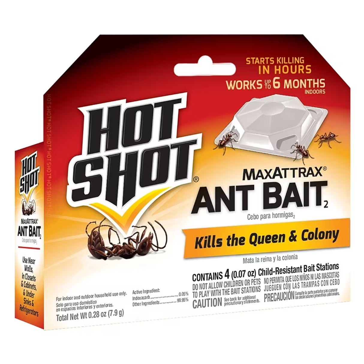 Hot Shot MaxAttrax Ant Bait Stations – 0.28 Oz – 12 Pack