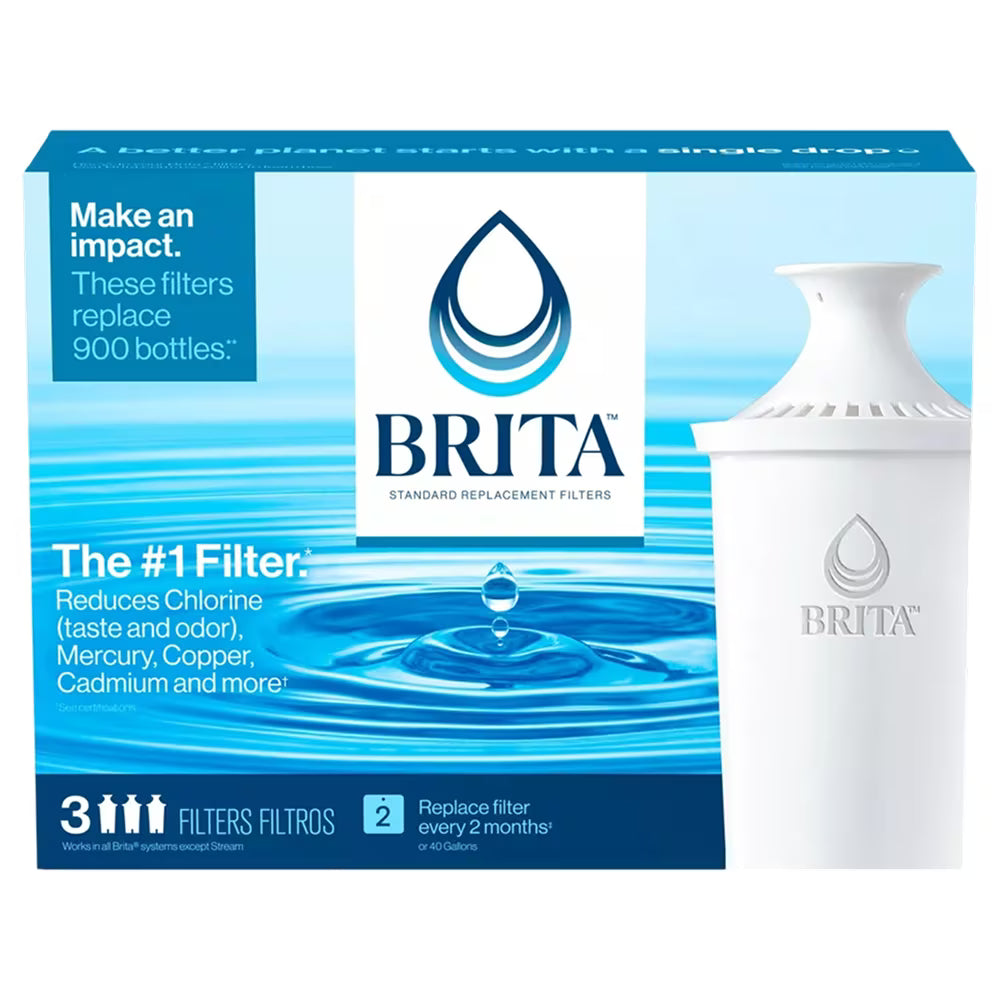 Brita Standard Replacement Water Filter, 3 Ct- 8 Pack