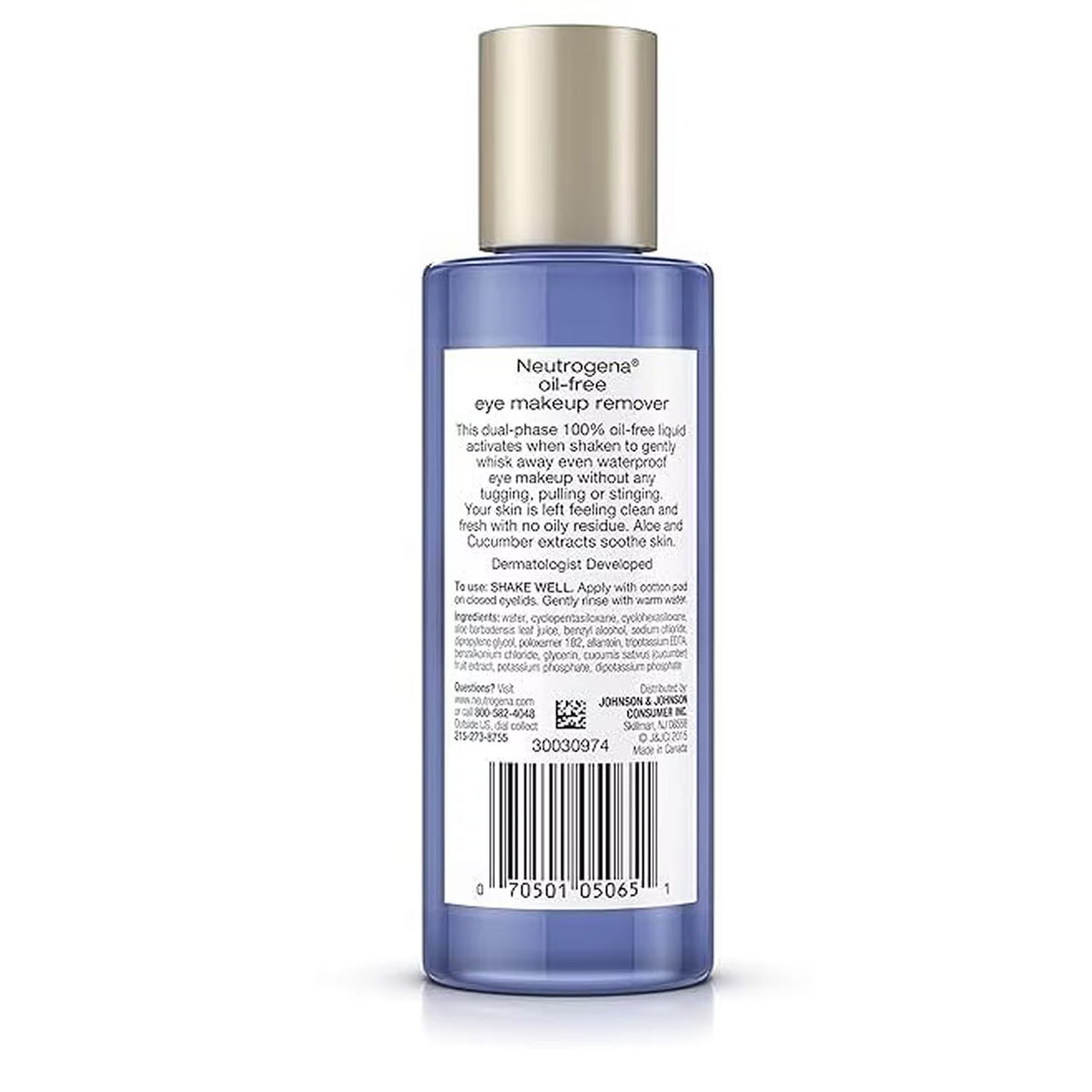 Neutrogena Oil-Free Eye Makeup Remover 5.5 oz - 12 Pack