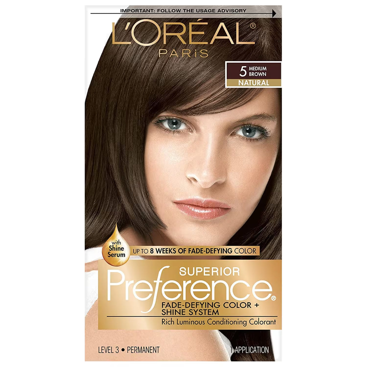 L'Oréal Paris Superior Preference 5 Medium Brown Hair Color Kit - 12 Pack