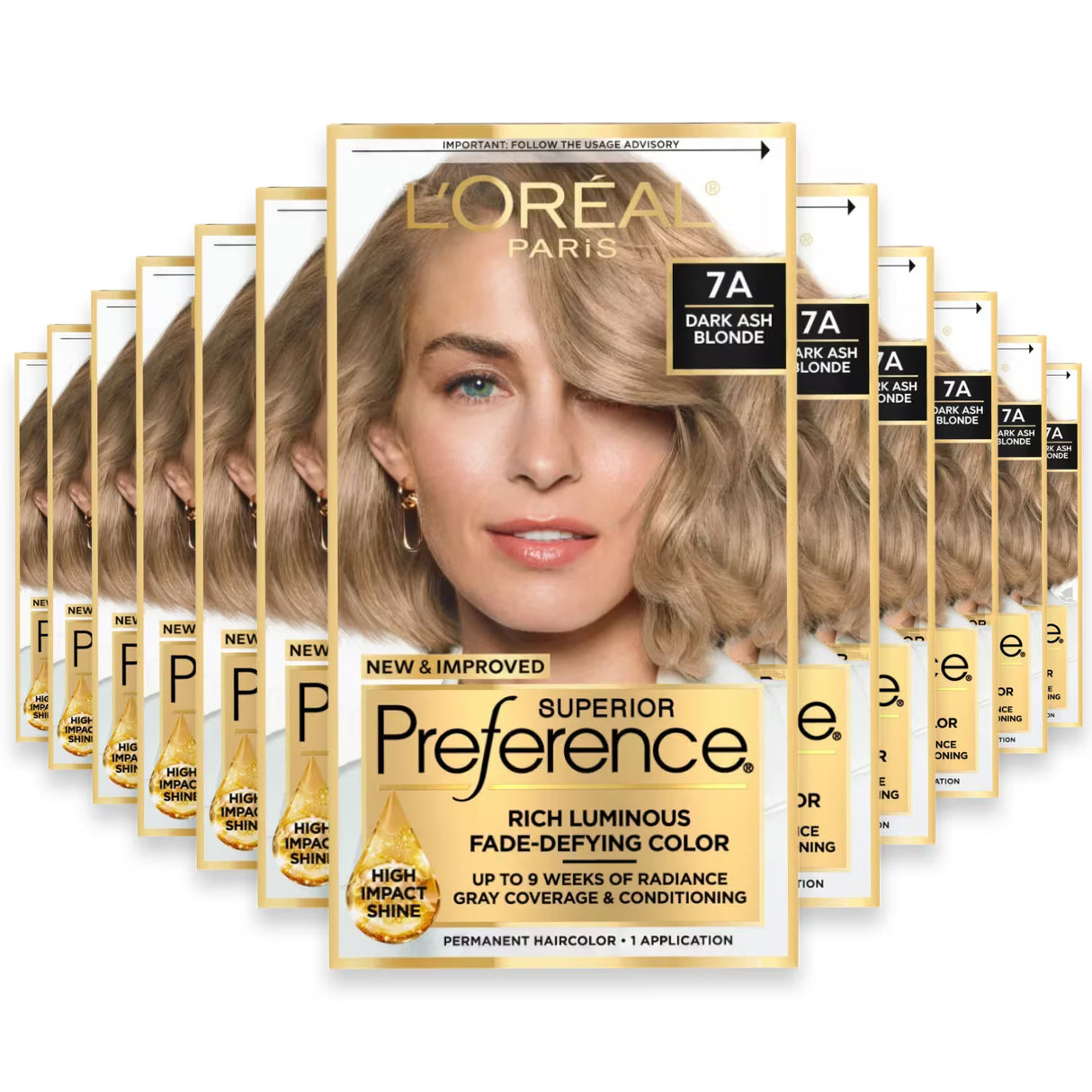L’Oréal Superior Preference 7A Dark Ash Blonde - 12 Pack
