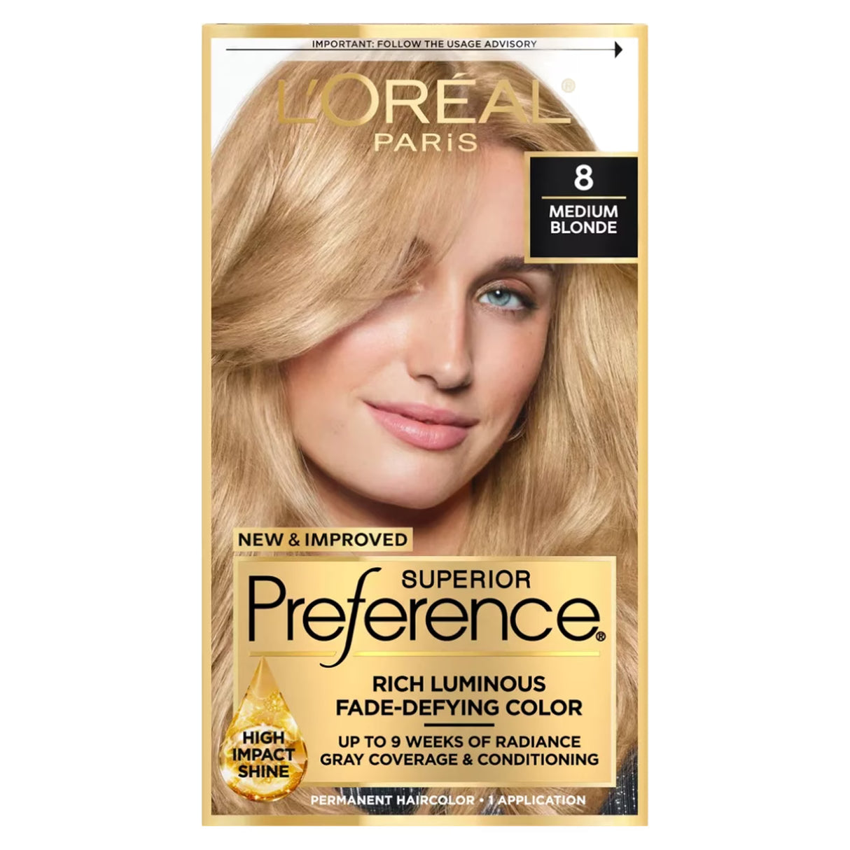 L’Oréal Superior Preference 8 Medium Blonde - 12 Pack