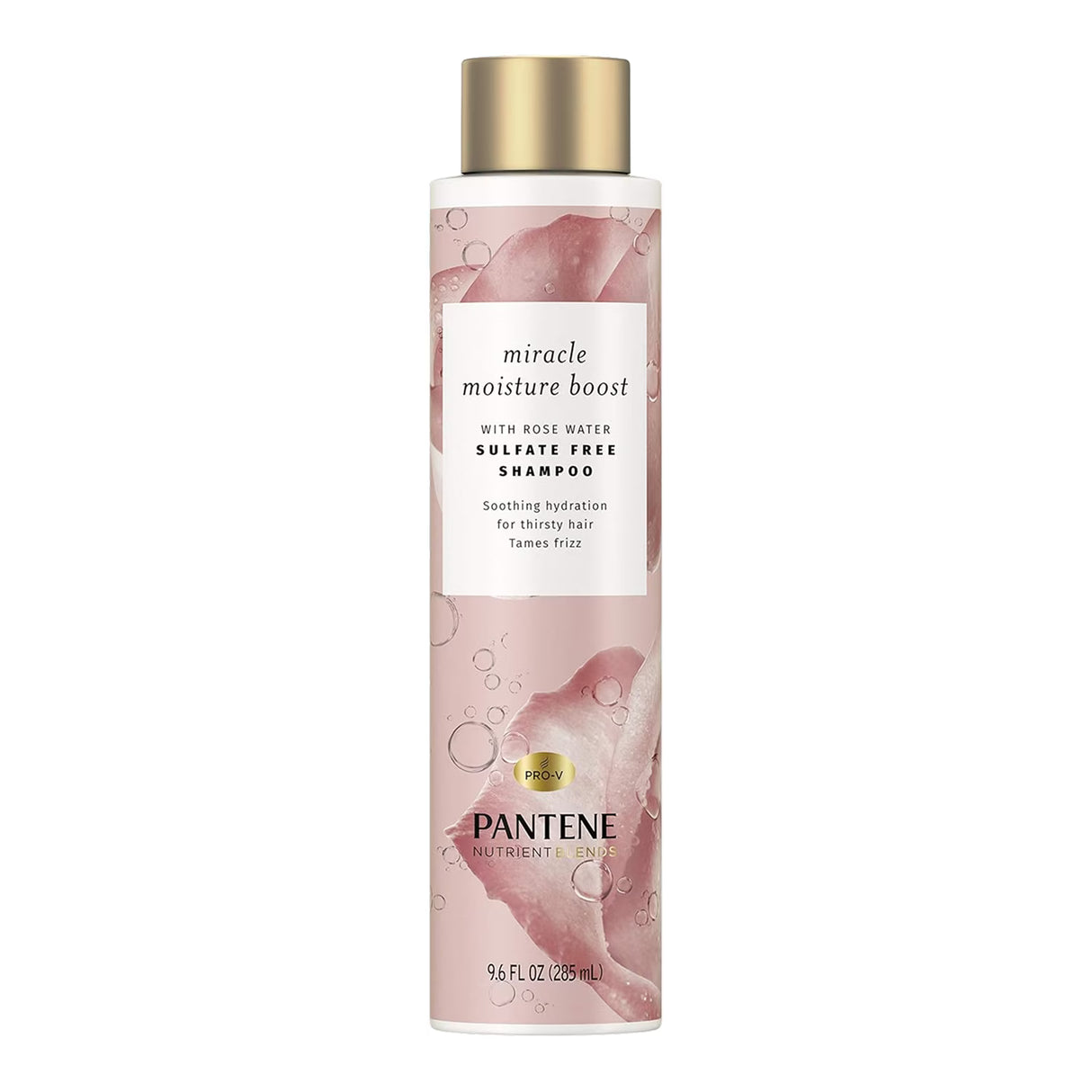 Pantene Rose Water Moisturizing Shampoo, 9.6 oz - 4 Pack