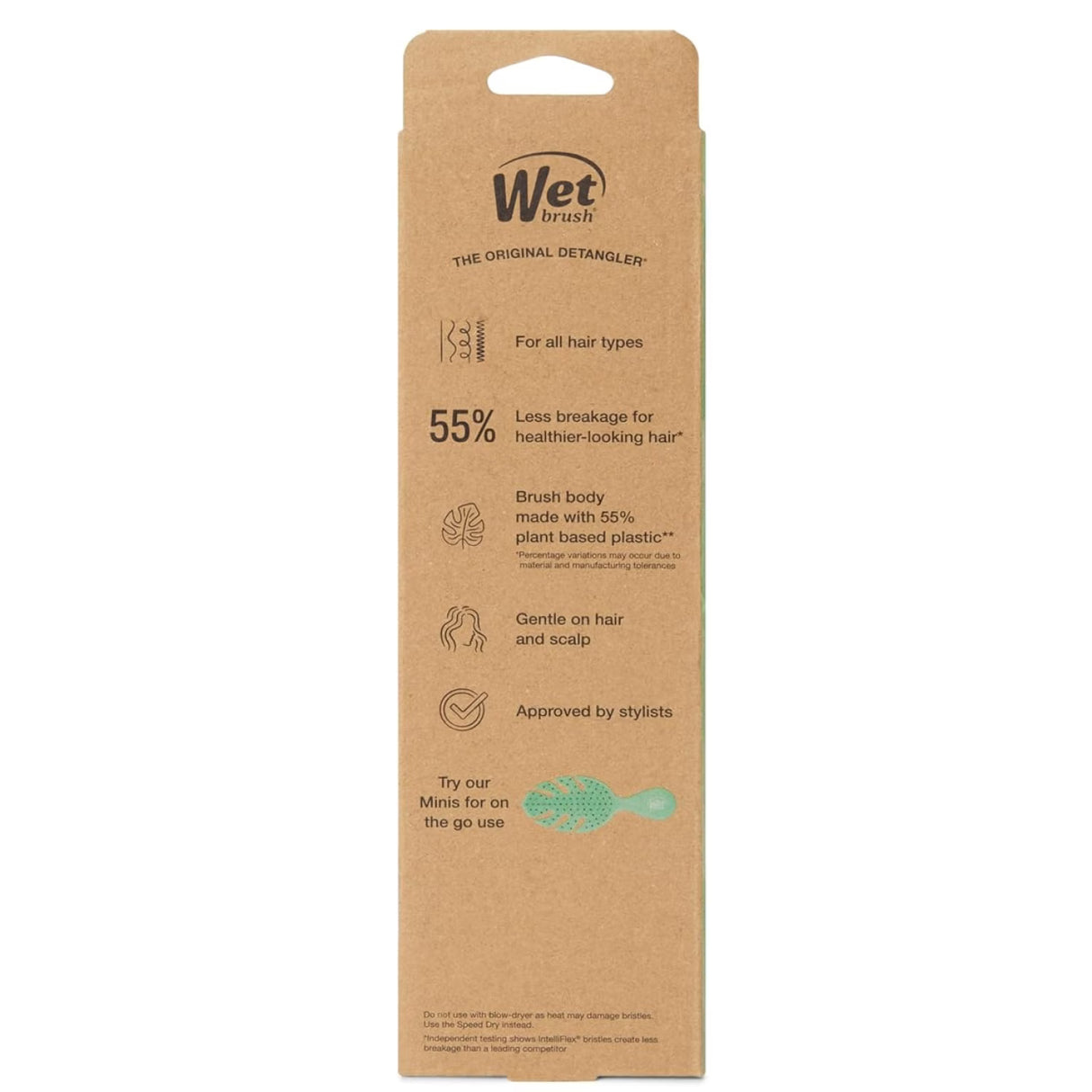 Wet Brush Go Green Detangler Brush – 1 Count – 24 Pack