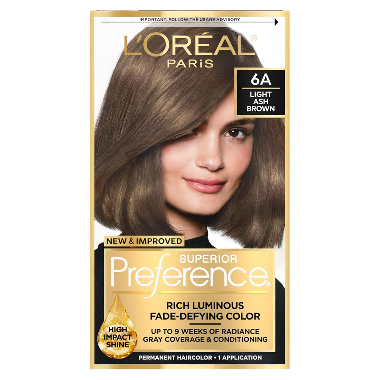 L’Oréal Superior Preference 6A Light Ash Brown - 12 Pack